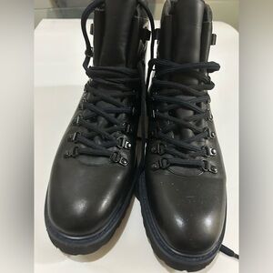 Black Leather Men's Boots
